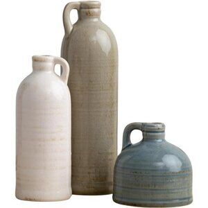 Ceramic Jug Vase Set, Farmhouse Decor, Kitchen, Bedroom, Office, Living Room